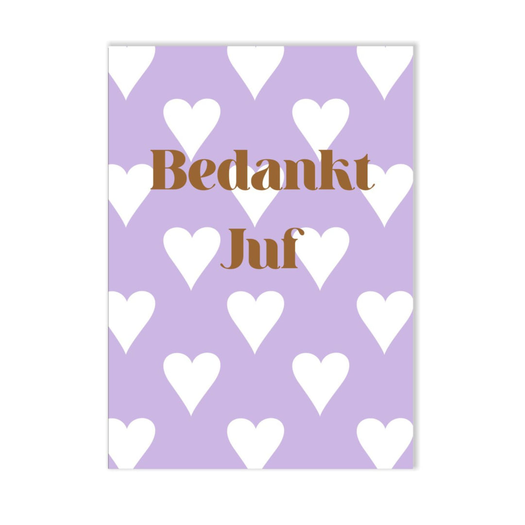 Invulkaart - bedankt juf