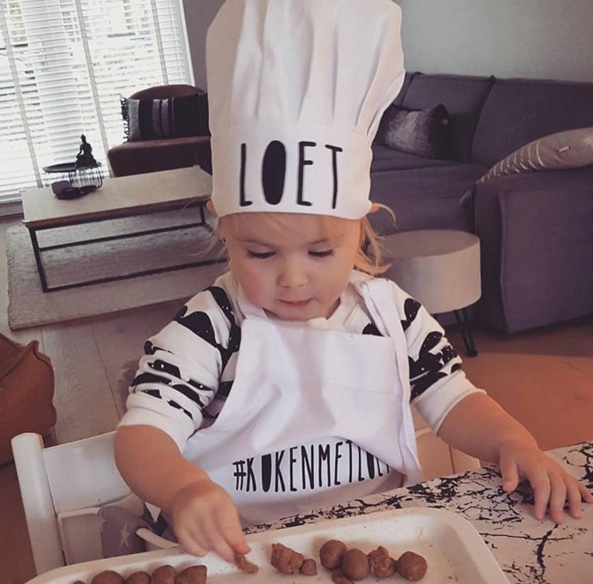 koksmuts met eigen naam