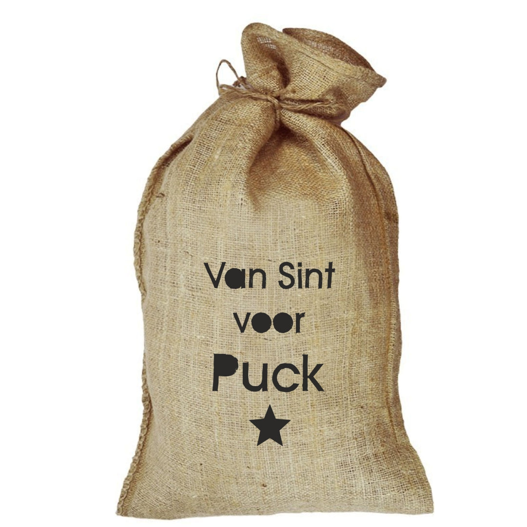 Jute zak - van sint voor...