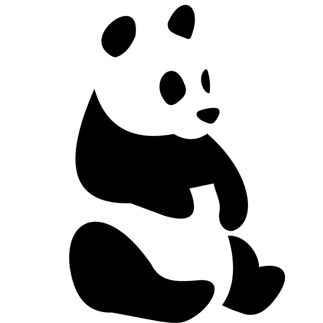 strijkapplicatie Pandabeer