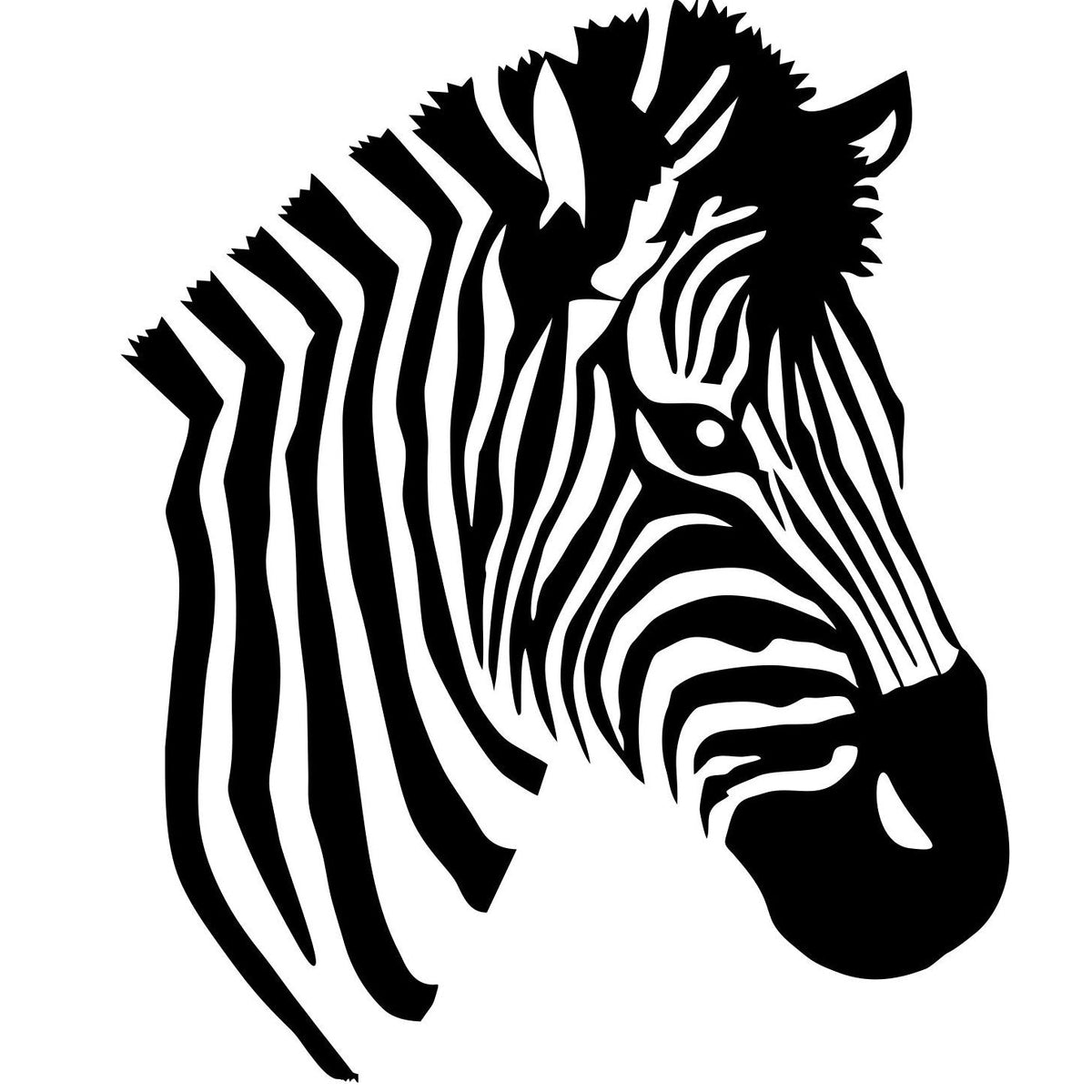 strijkapplicatie Zebra