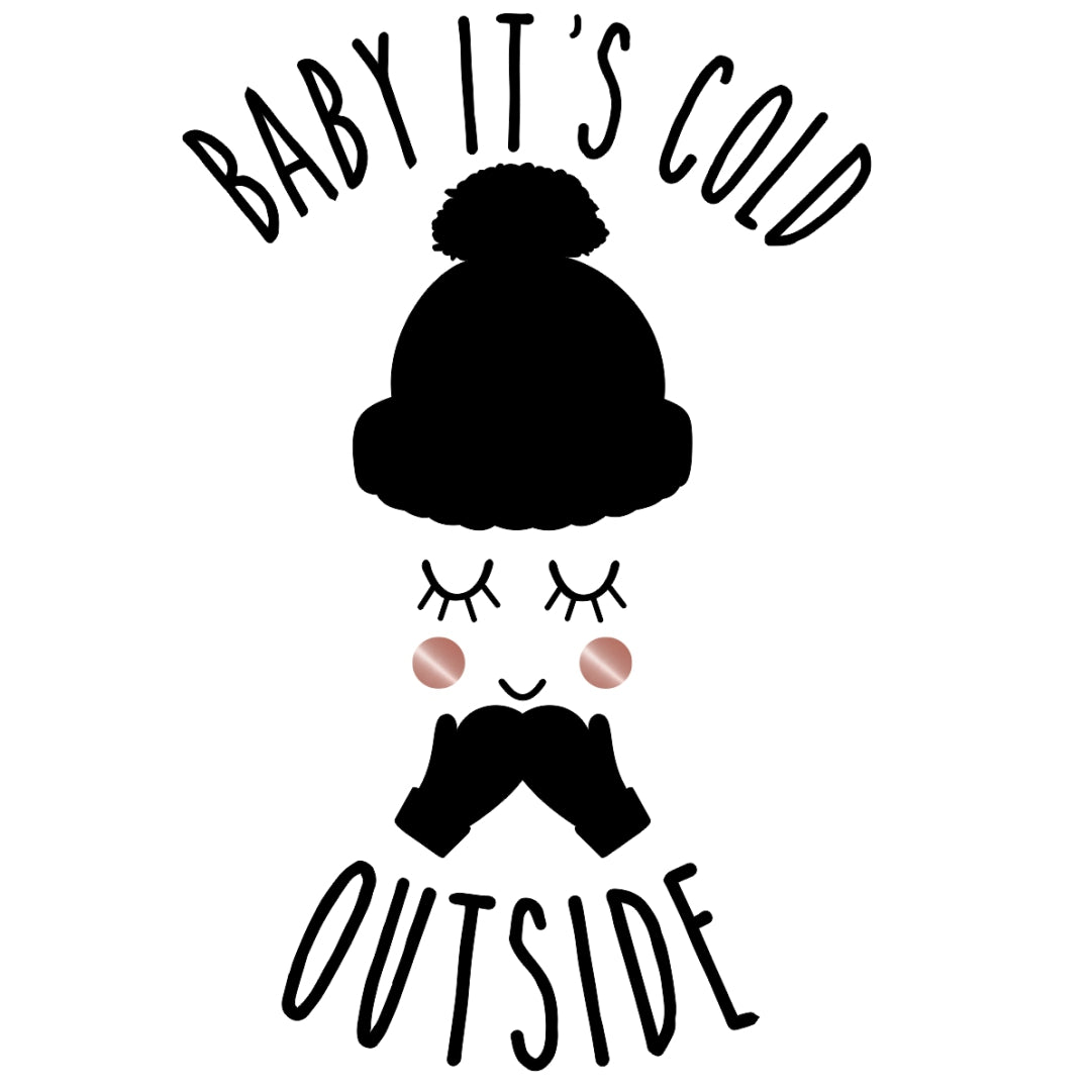 strijkapplicatie kerst cold outside wangetjes