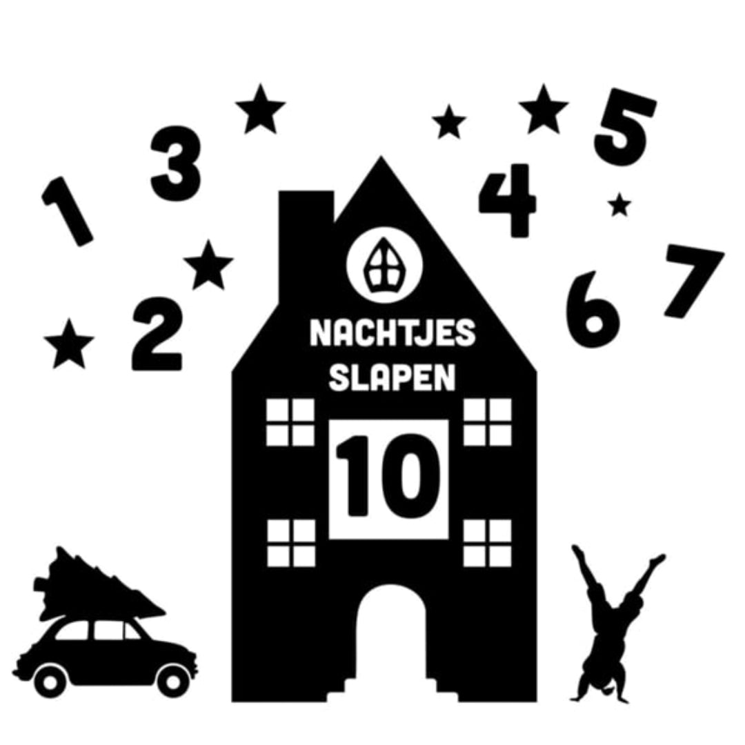 Aftelstickers voor sinterklaas en kerst.