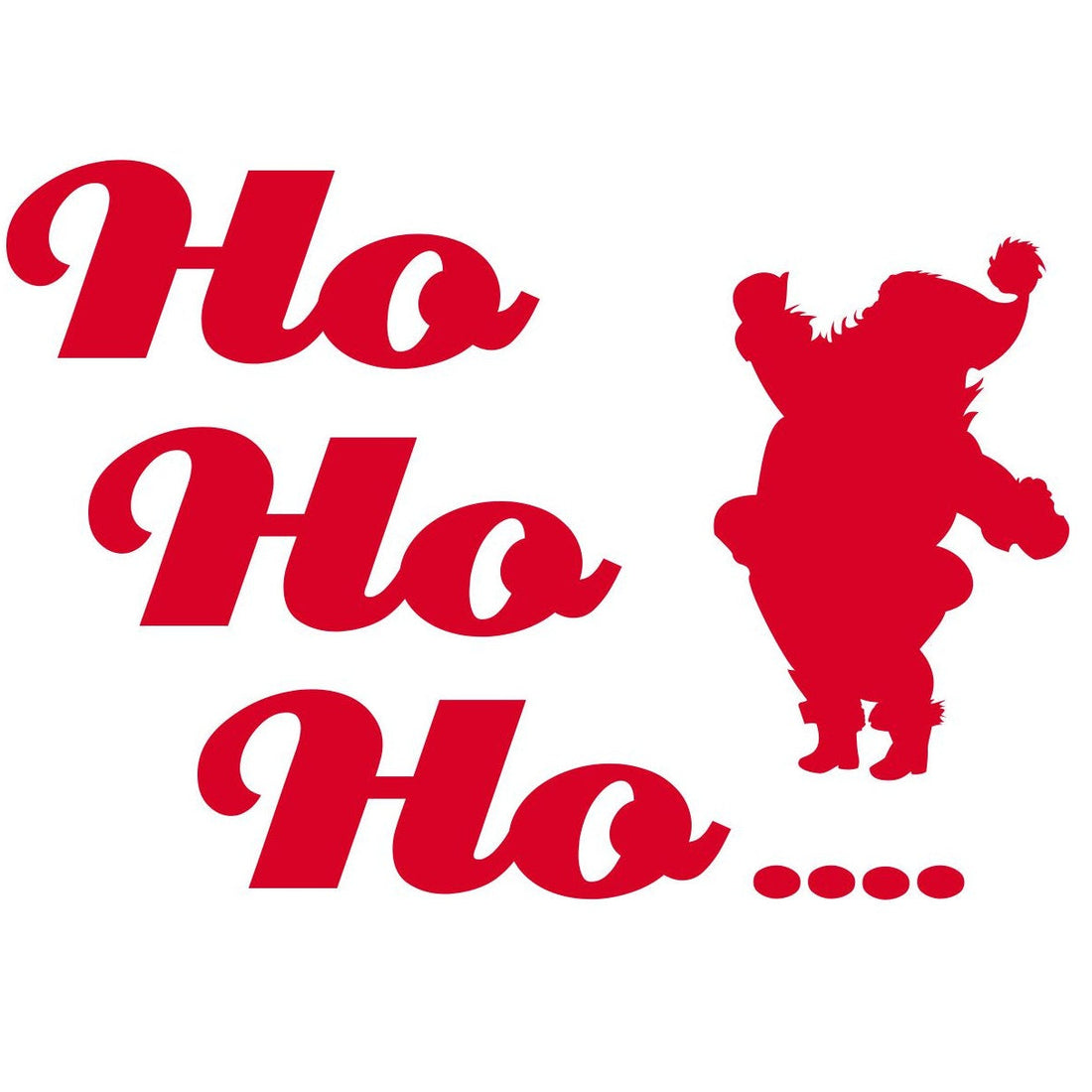 strijkapplicatie ho ho ho kerst