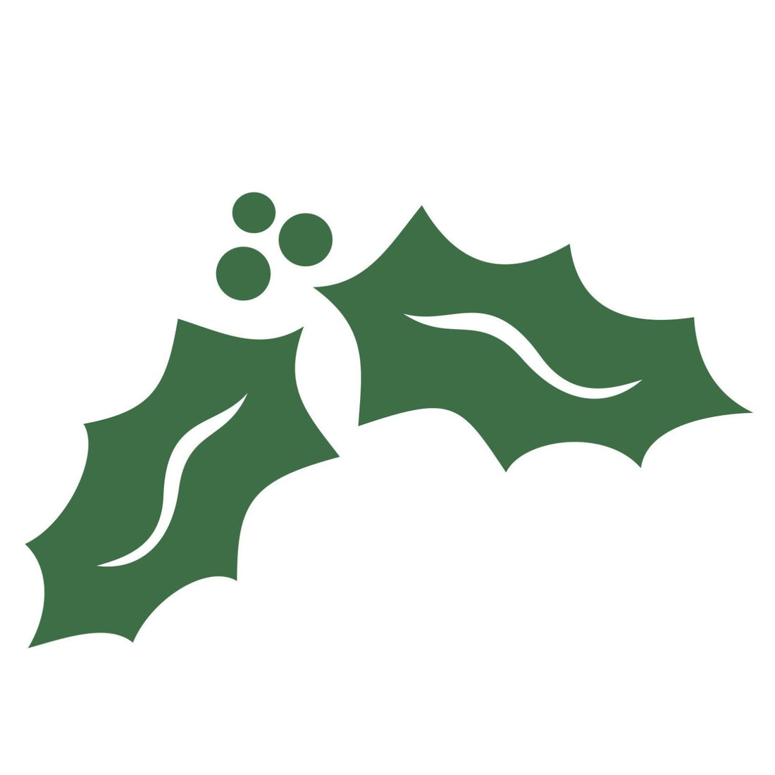 strijkapplicatie hulst kerst hulstblad
