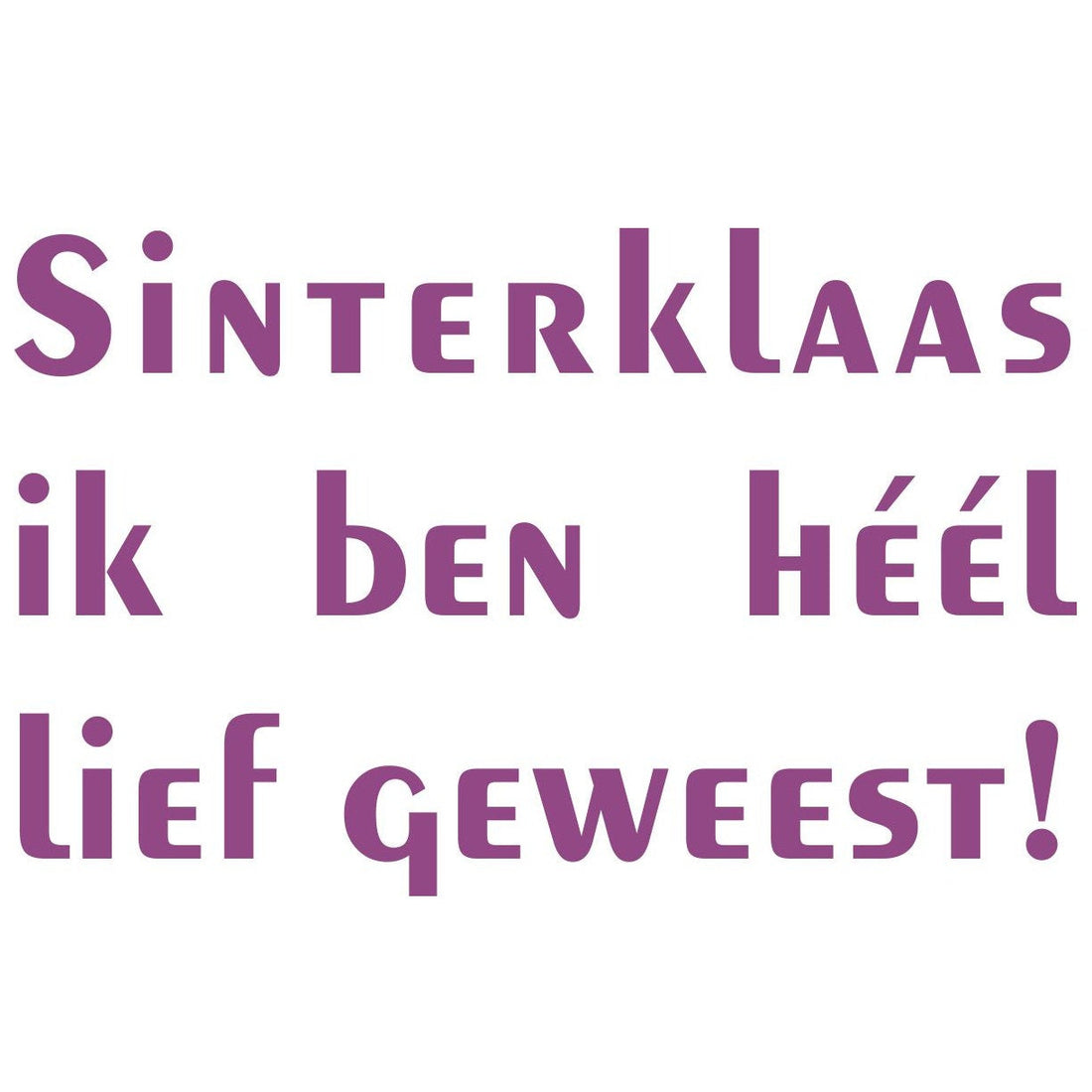 strijkapplicatie sinterklaas lief geweest