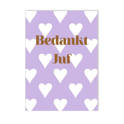 Invulkaart - bedankt juf