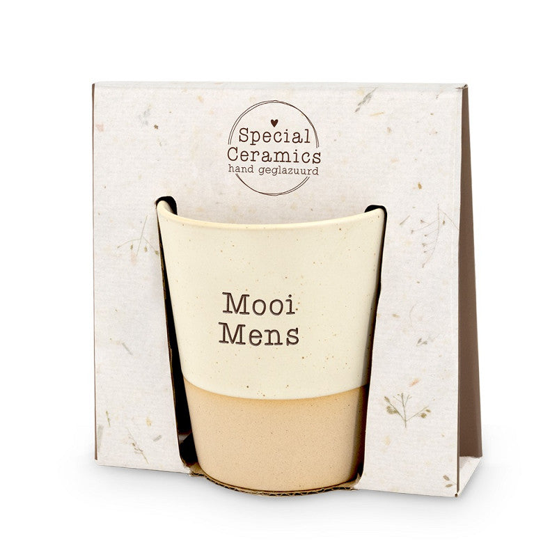 Mok | Mooi mens | geglazuurd