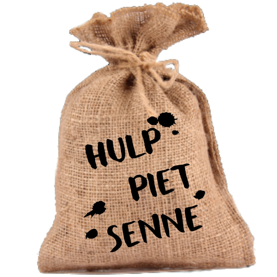 Pepernotenzakje met naam - Hulppietje - jute