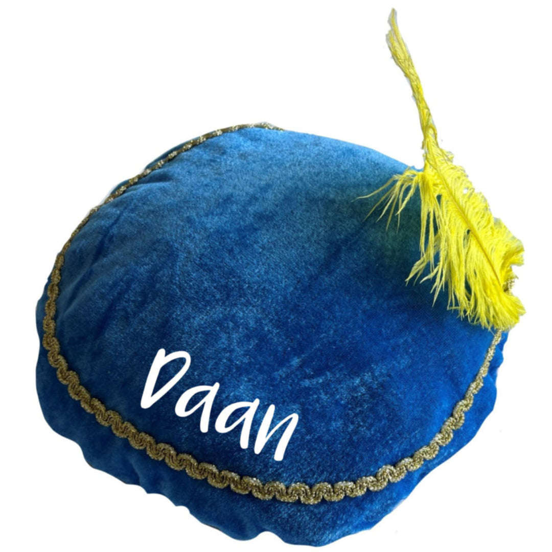 Blauwe pietenmuts met naam