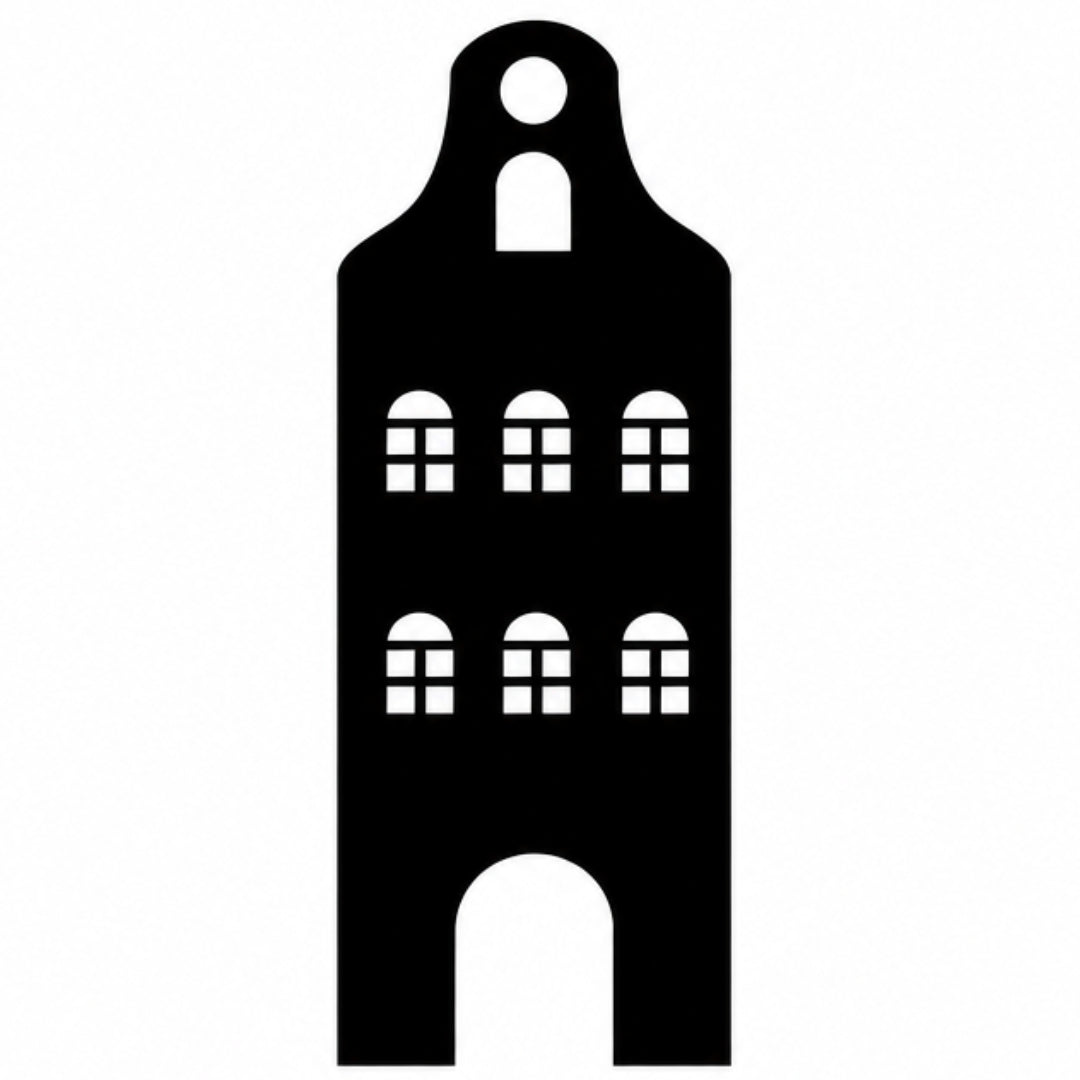 Huisje raamsticker statisch en herbuikbaar