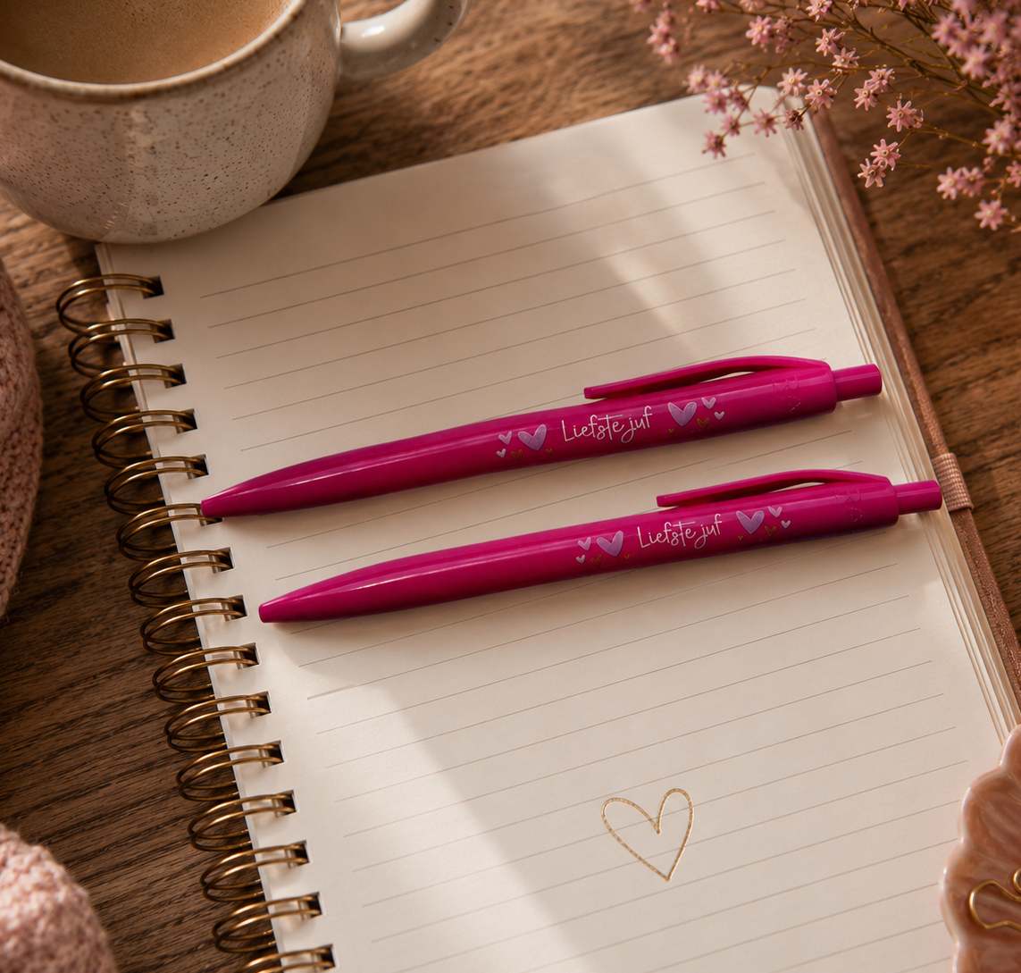 Pen | Liefste juf | roze