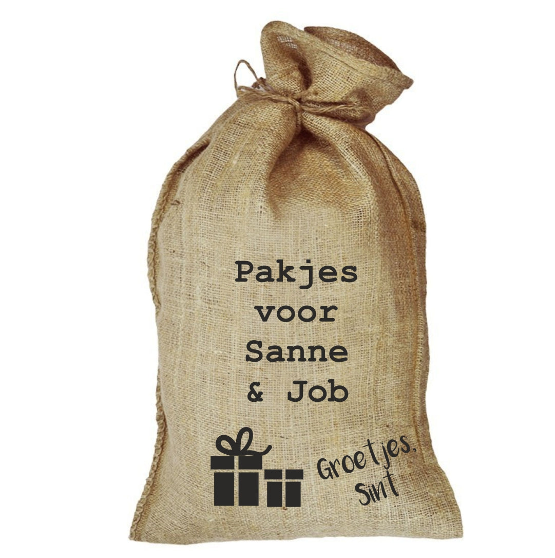 Jute zak - pakjes voor ...