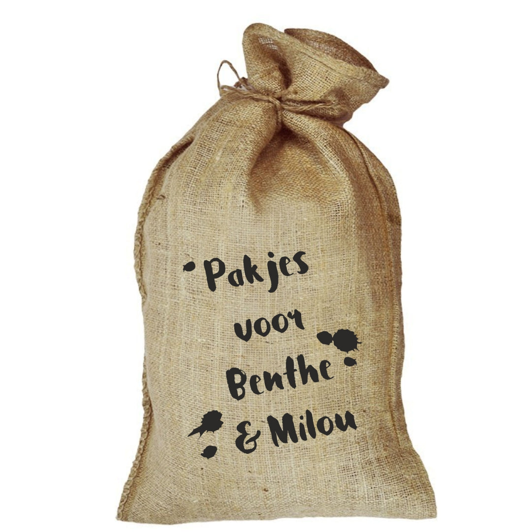 Jute zak - pakjes voor verfspetters