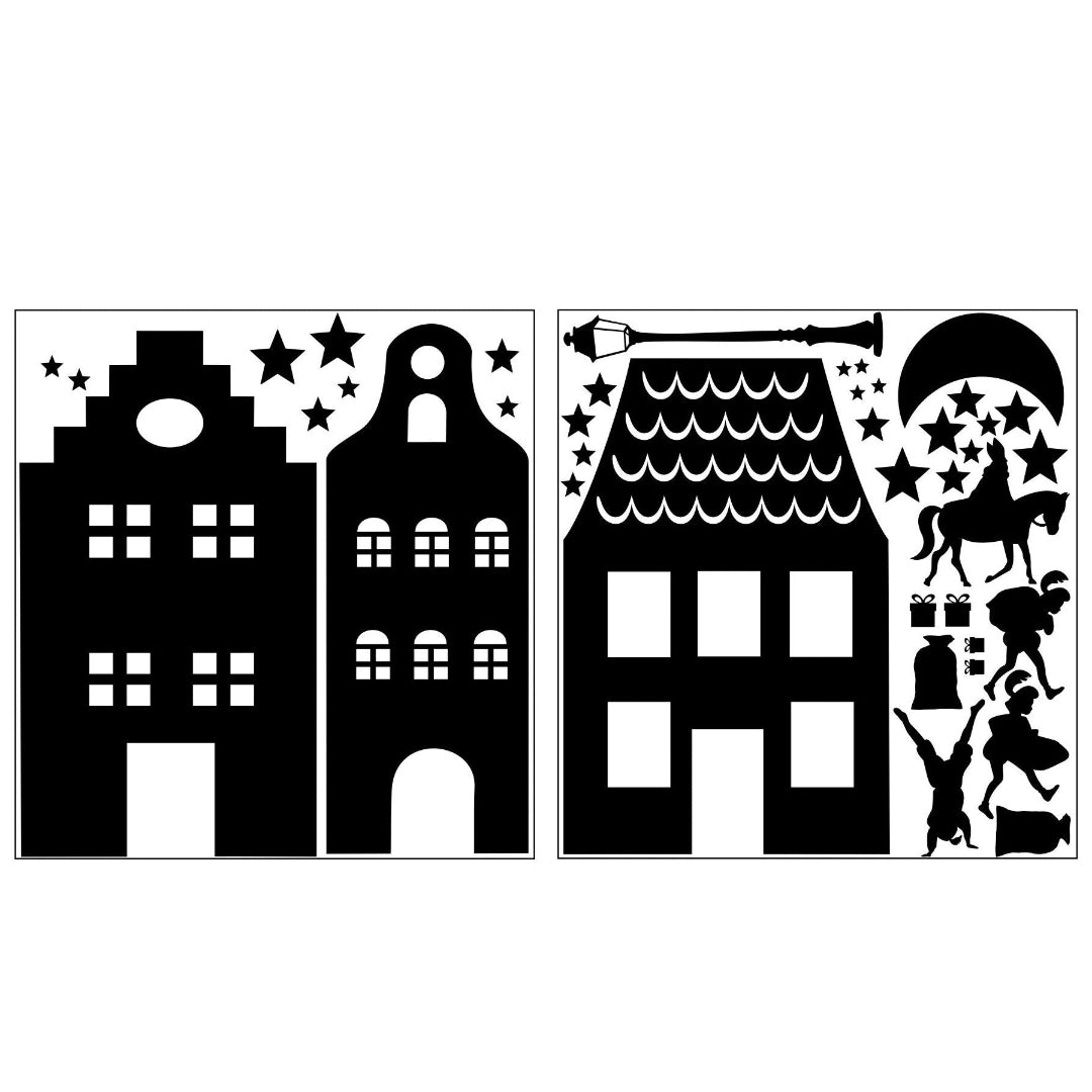 Statische raamstickers sinterklaas afbeeldingen