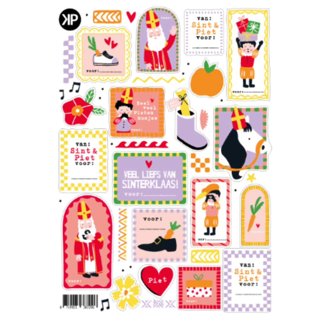 Vel stickers Sint