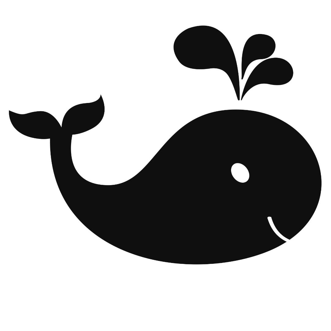 Strijkapplicatie walvis