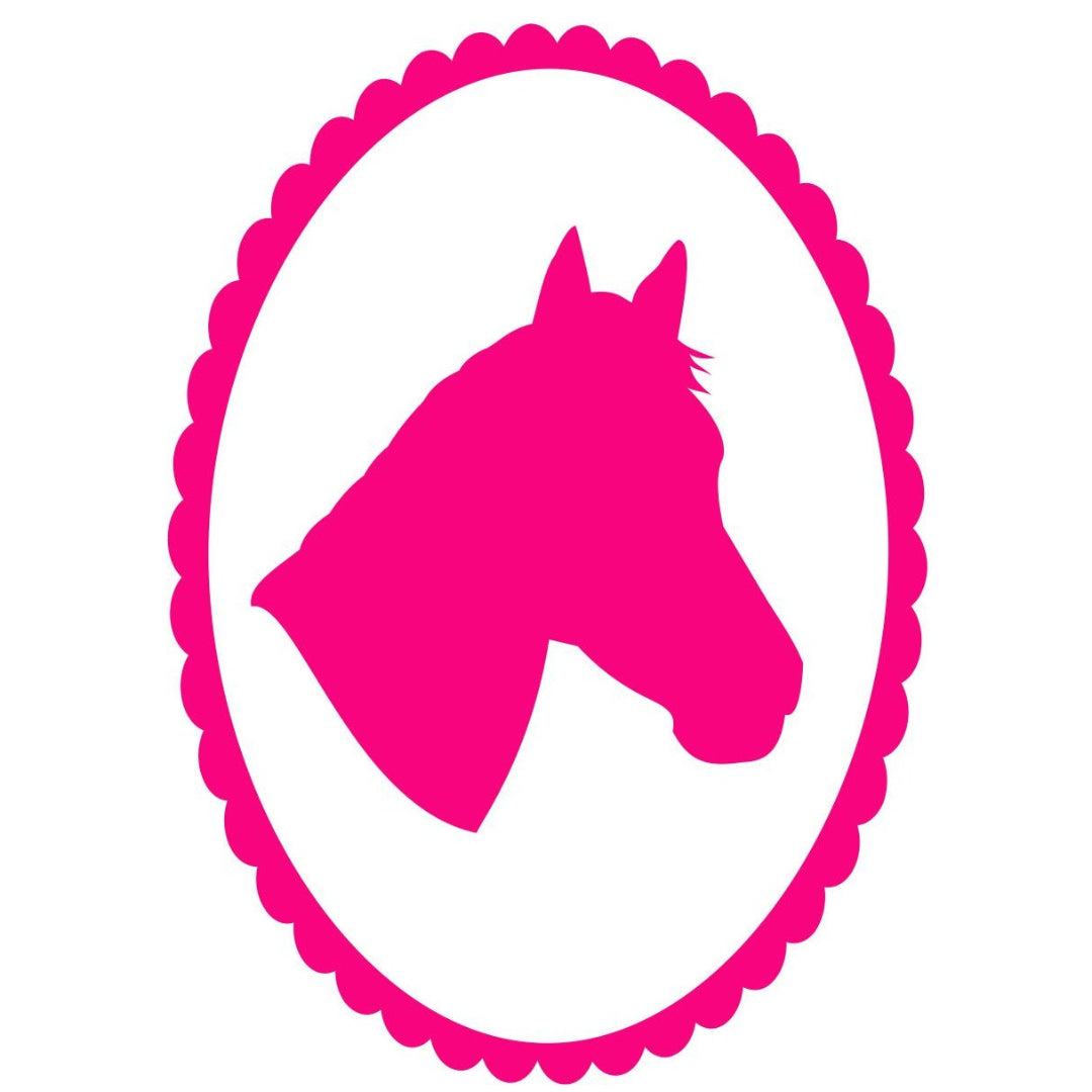 strijkapplicatie Paard in Lijst