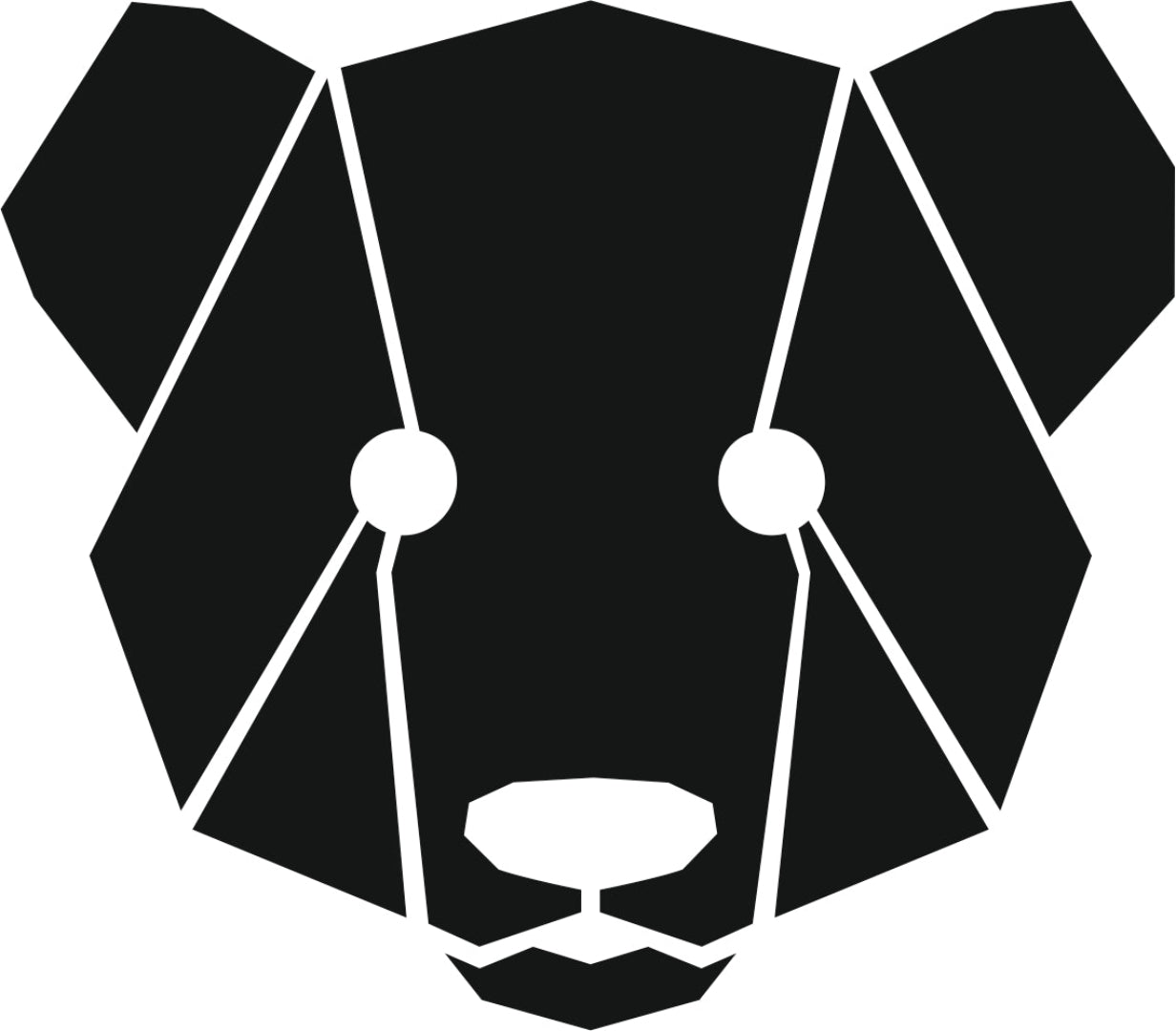 strijkapplicatie berenkop geometrisch vlakken