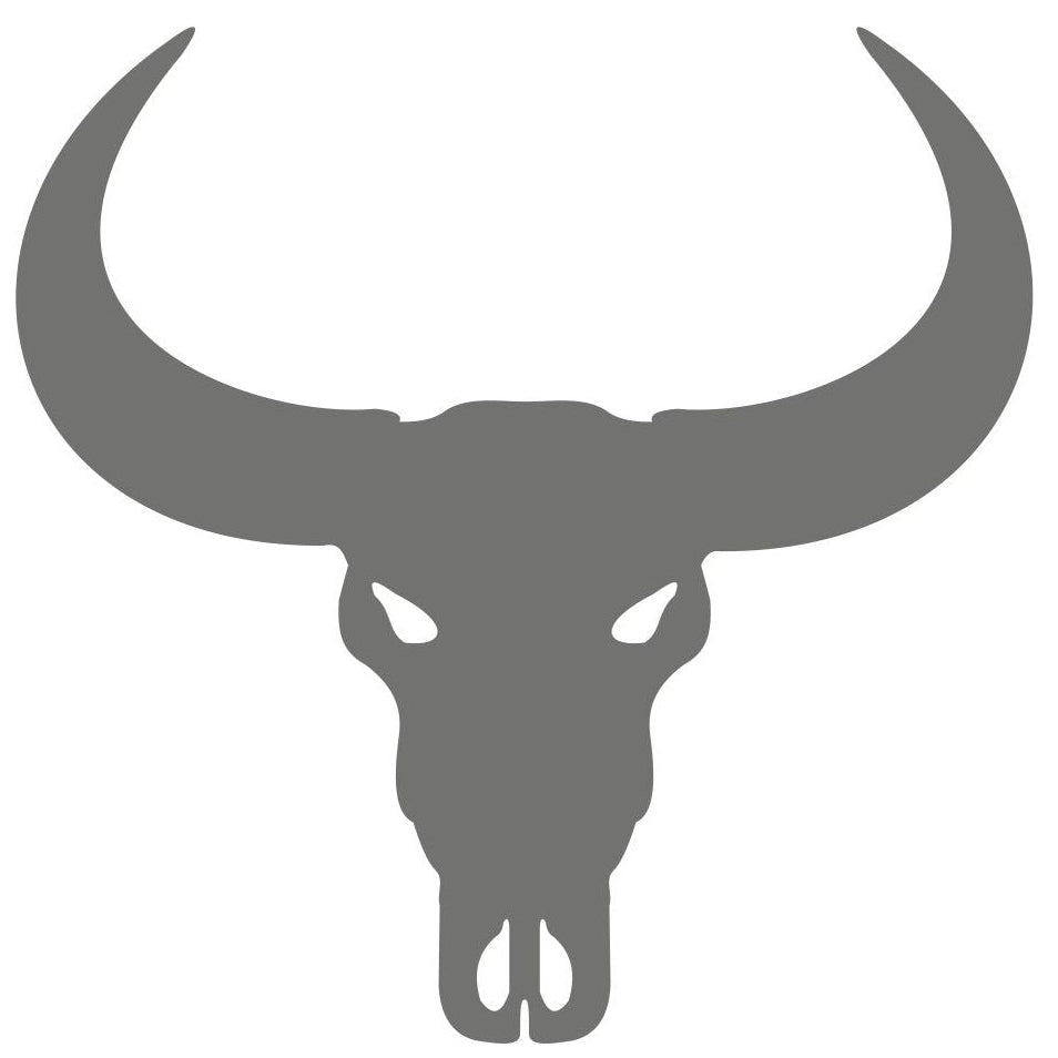 strijkapplicatie Buffel schedel