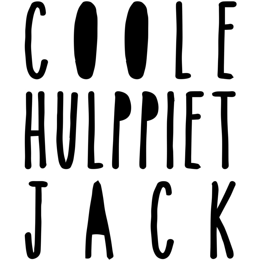 Strijkapplicatie Coole hulppiet naam