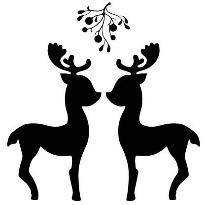strijkapplicatie hertjes mistletoe