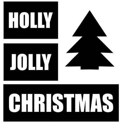 strijkapplicatie holly jolly kerstboom