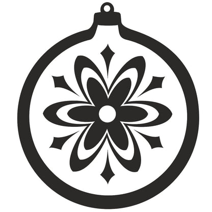 strijkapplicatie Kerstbal 1