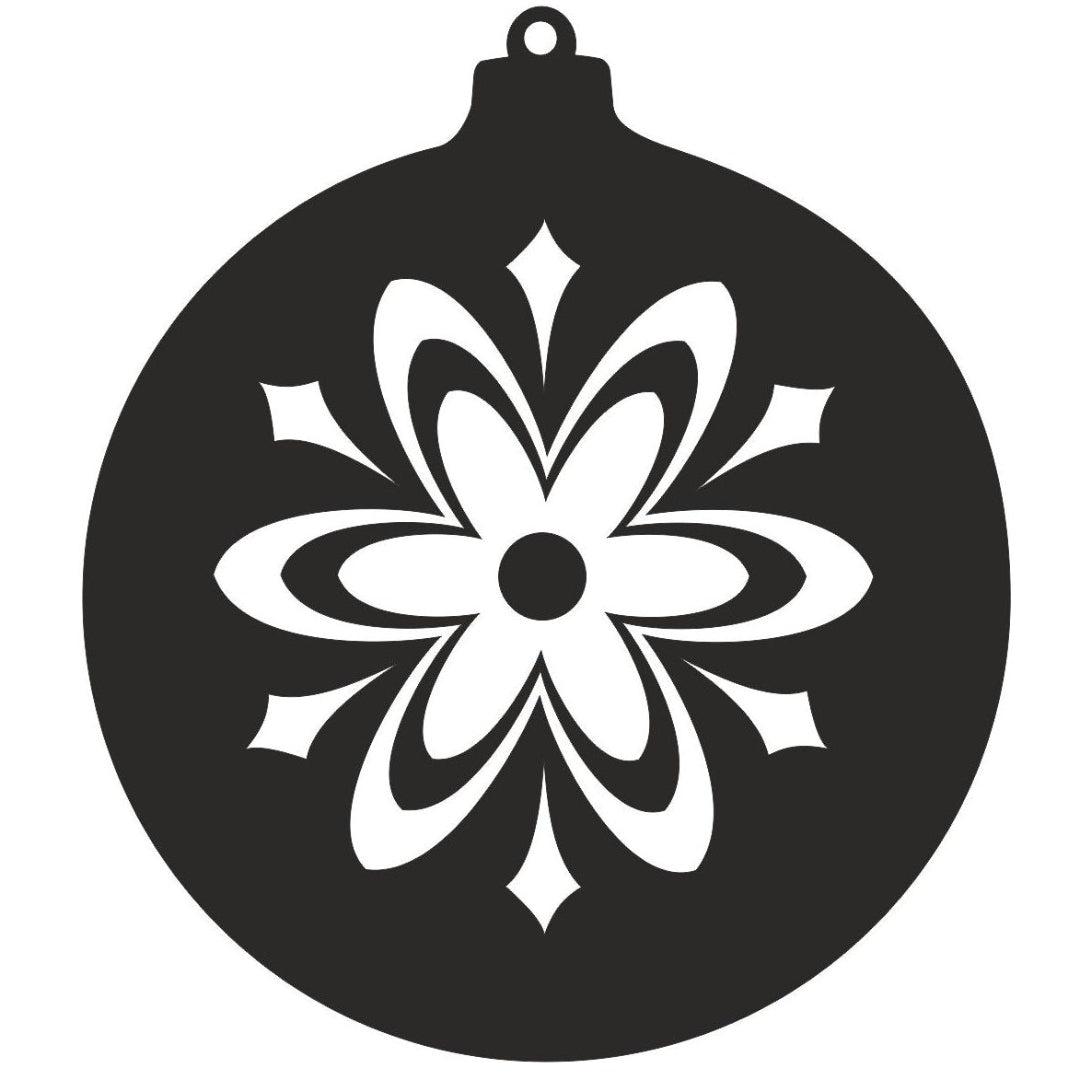 strijkapplicatie Kerstbal 2