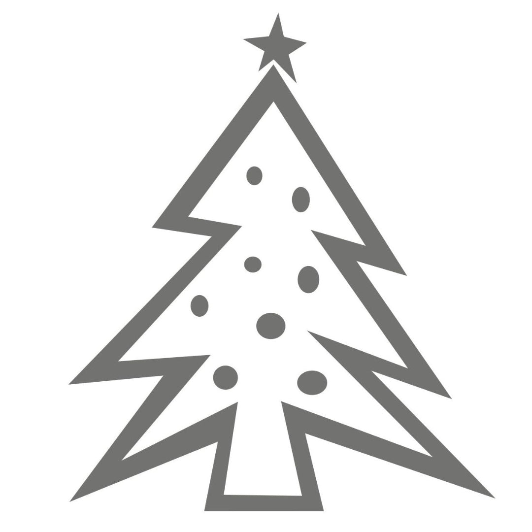 strijkapplicatie Kerstboom open