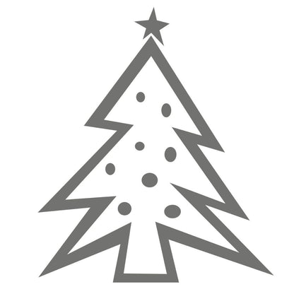 strijkapplicatie Kerstboom open