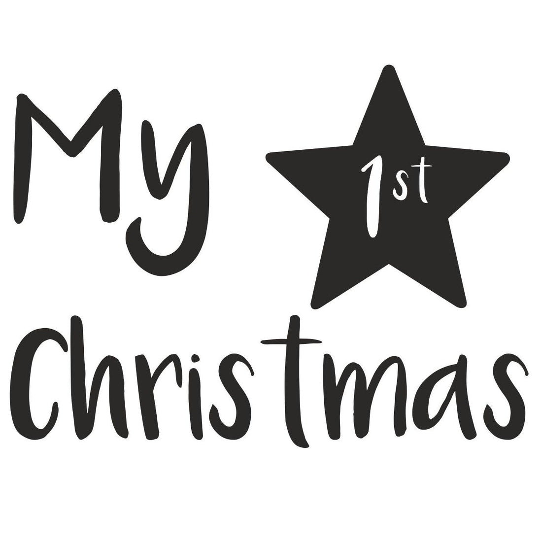 strijkapplicatie my 1st christmas ster
