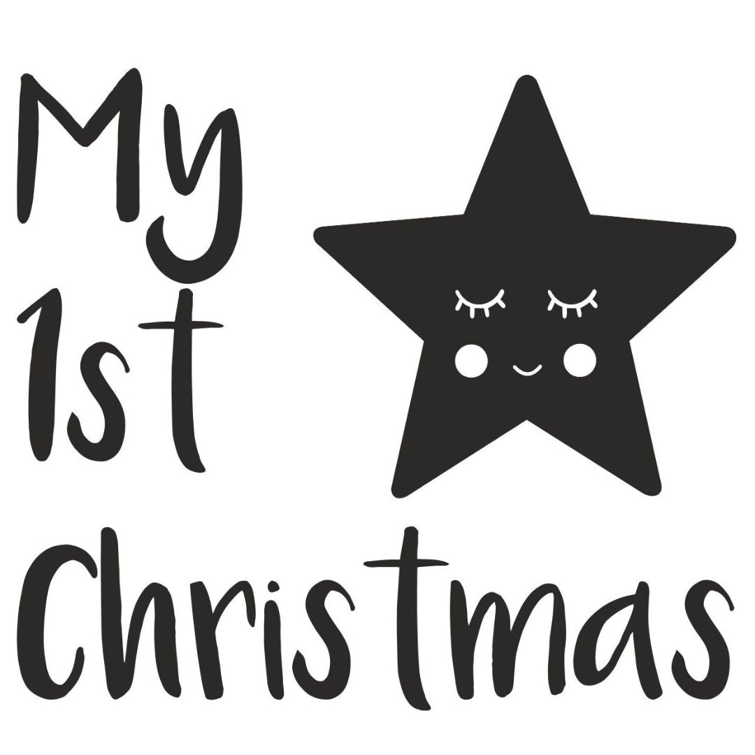 strijkapplicatie my 1st ster gezichtje