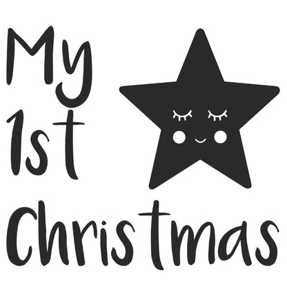 strijkapplicatie my 1st ster gezichtje