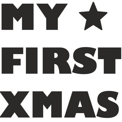 strijkapplicatie my first christmas stoer