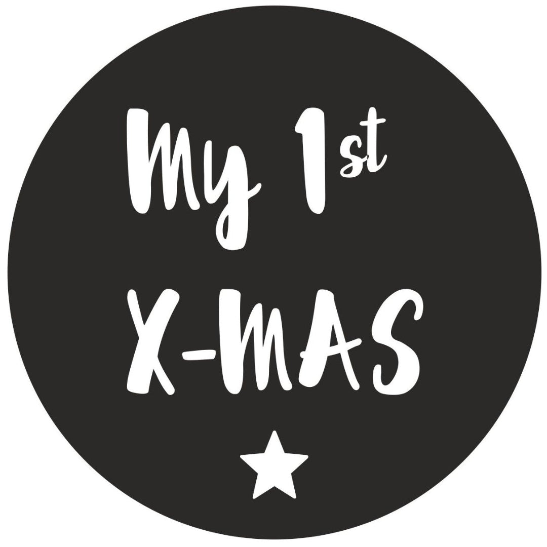 strijkapplicatie my 1st x-mas cirkel