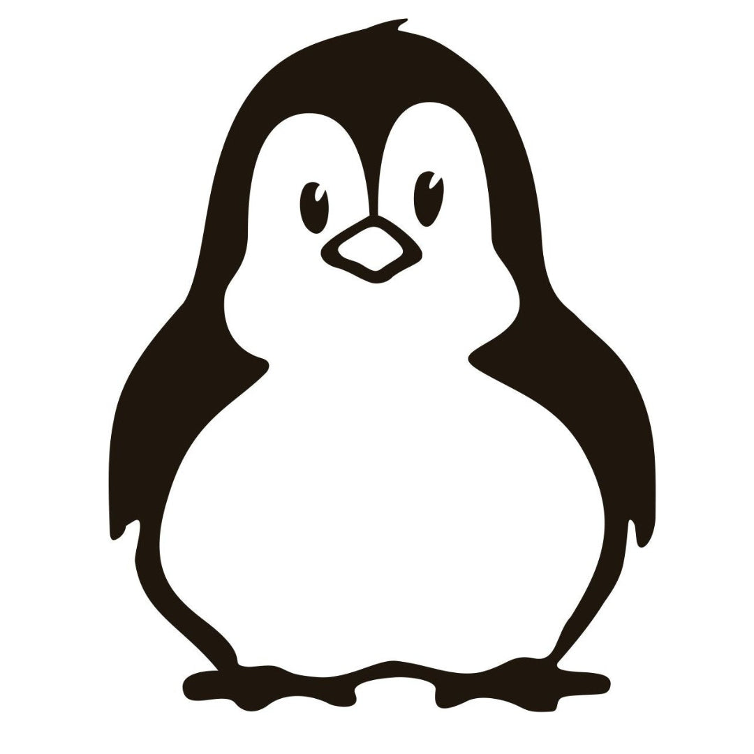 strijkapplicatie pinguin