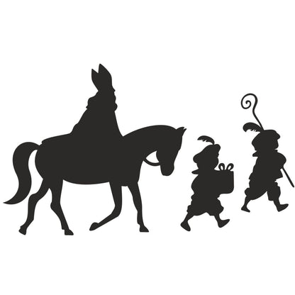 Strijkapplicatie Sint en pietjes