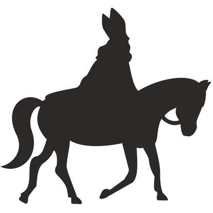 Strijkapplicatie Sint op paard