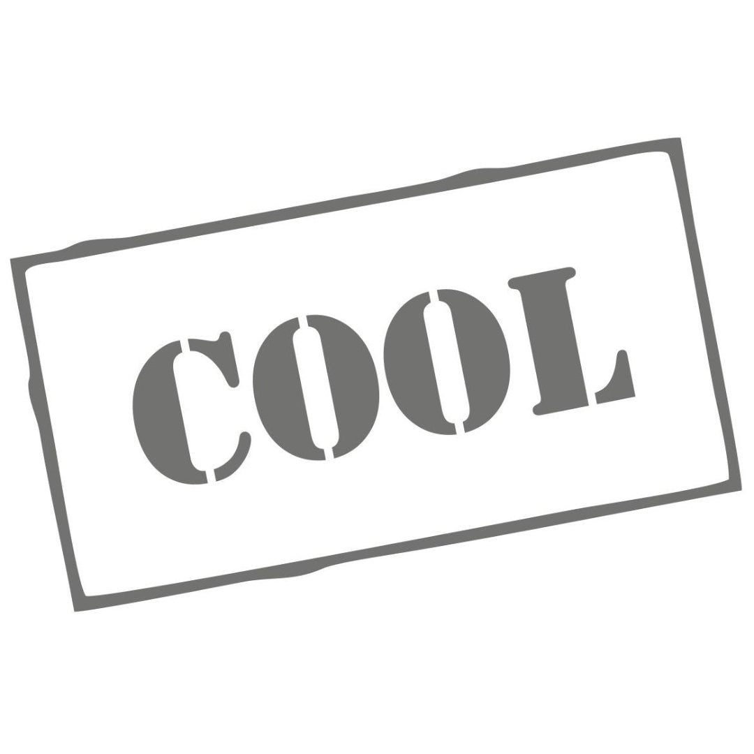 strijkapplicatie Stempel Cool