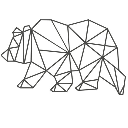 strijkapplicatie beer geometrisch