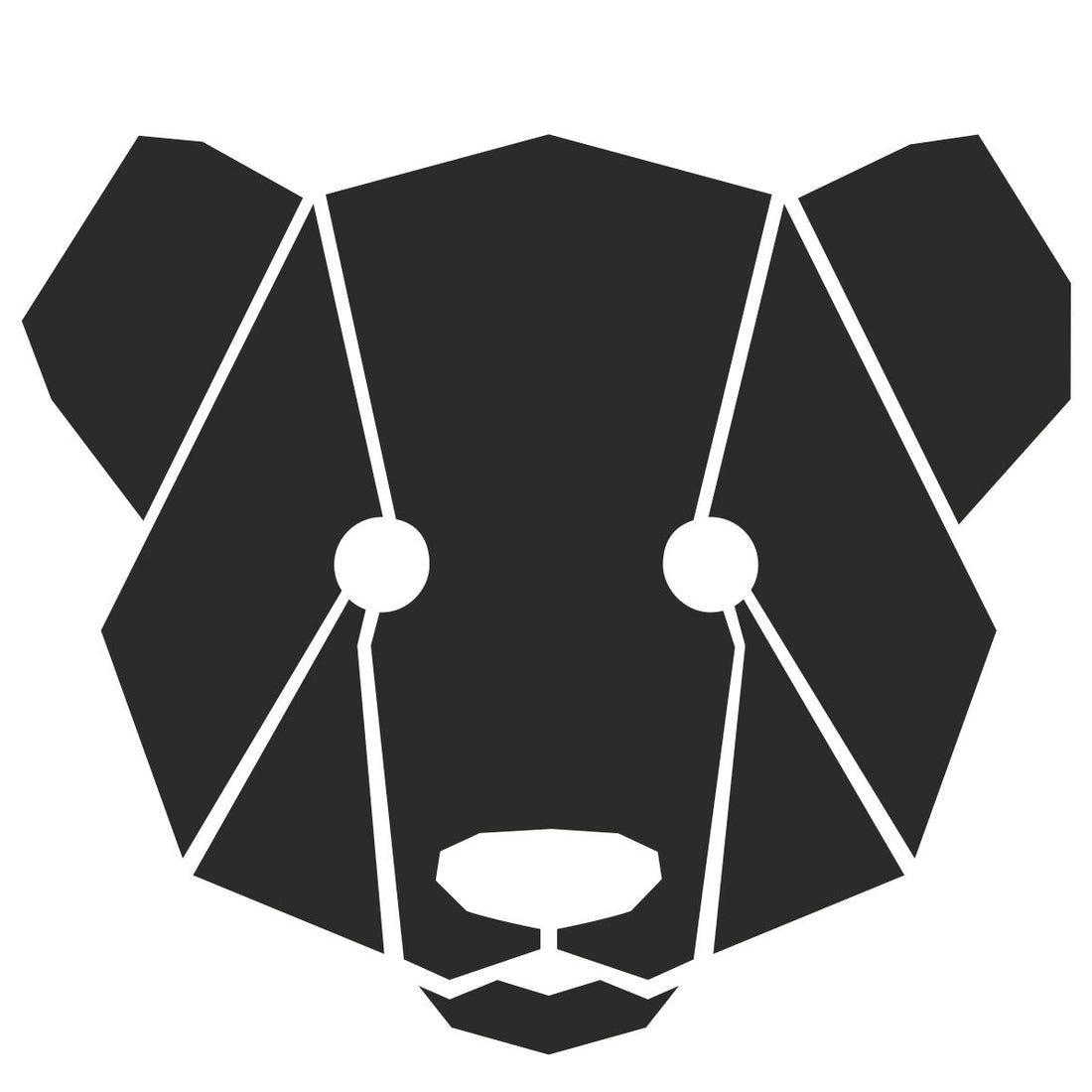 strijkapplicatie berenkop geometrisch vlakken