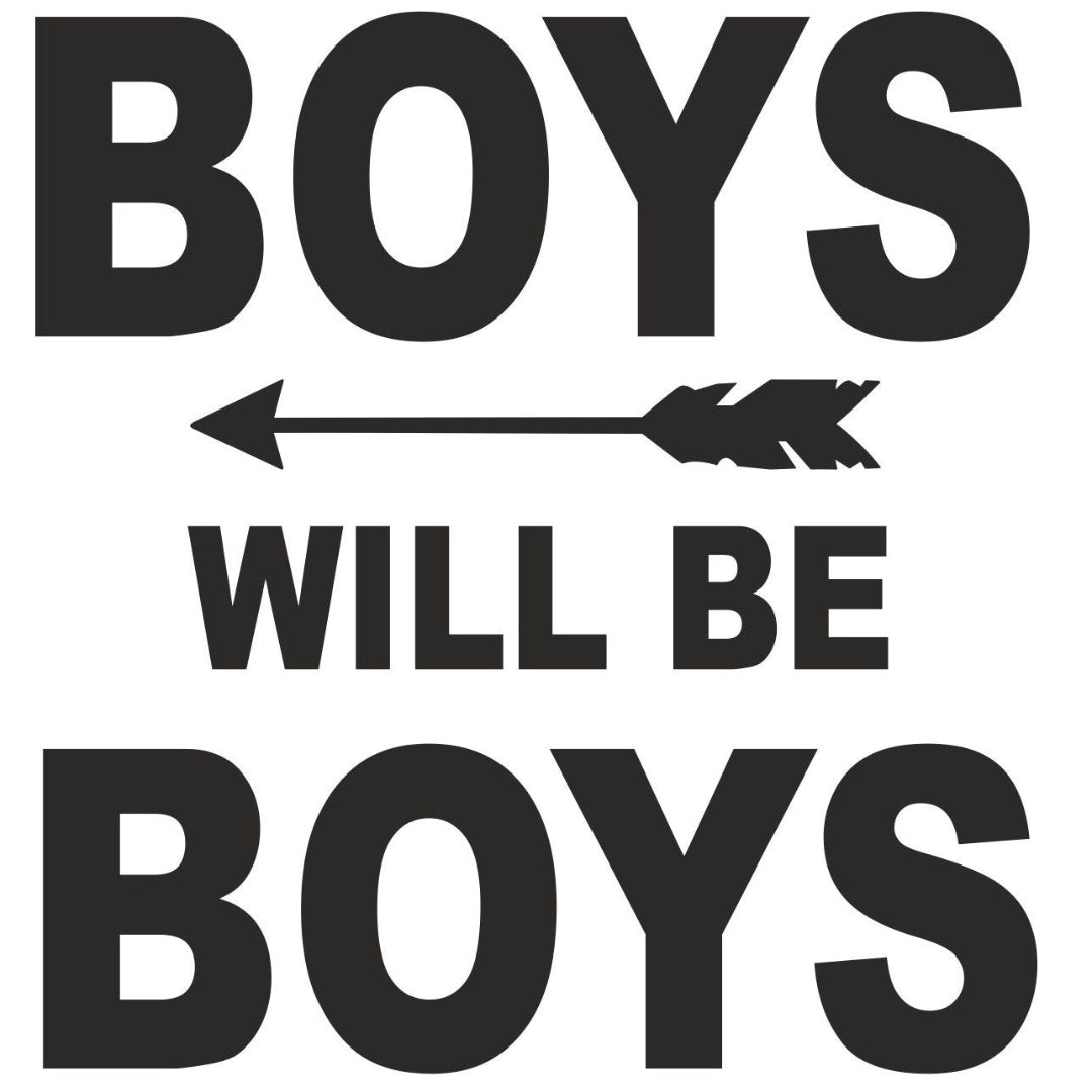 strijkapplicatie boys will be boys