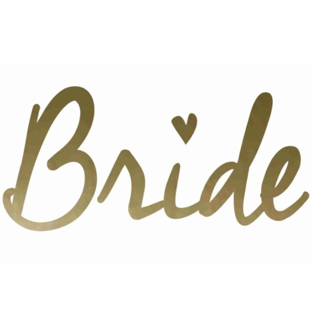 Strijkapplicatie Bride hartje