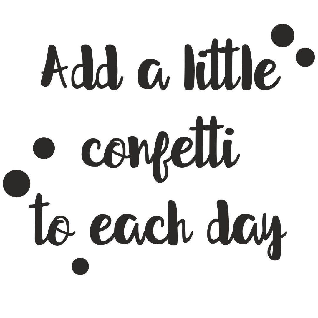 strijkapplicatie confetti