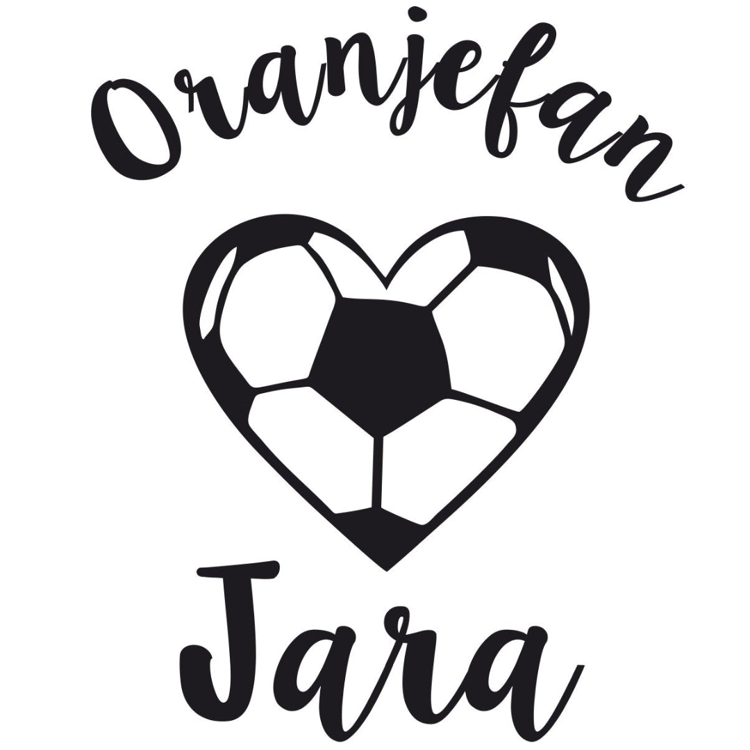 Strijkapplicatie EK  naam &