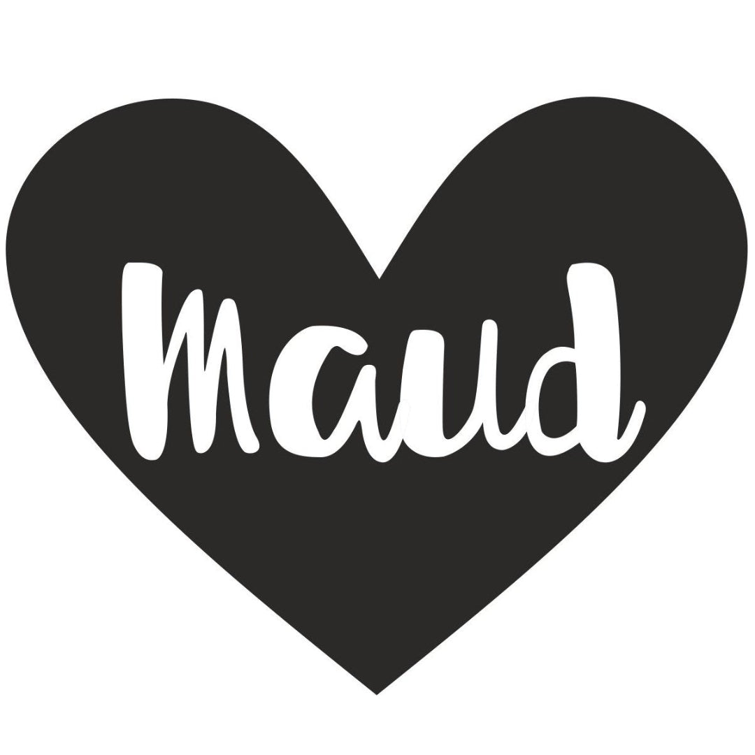 strijkapplicatie hart naam