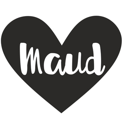 strijkapplicatie hart naam