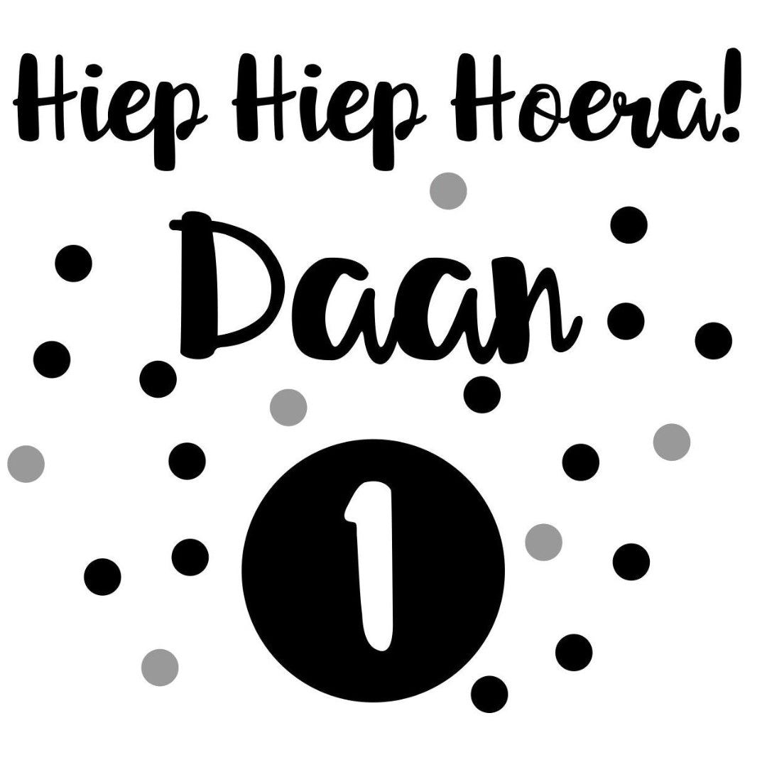Hiep Hiep Hoera confetti