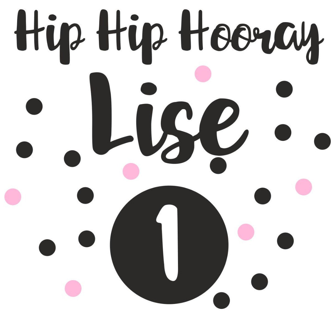 Hip hip hooray confetti